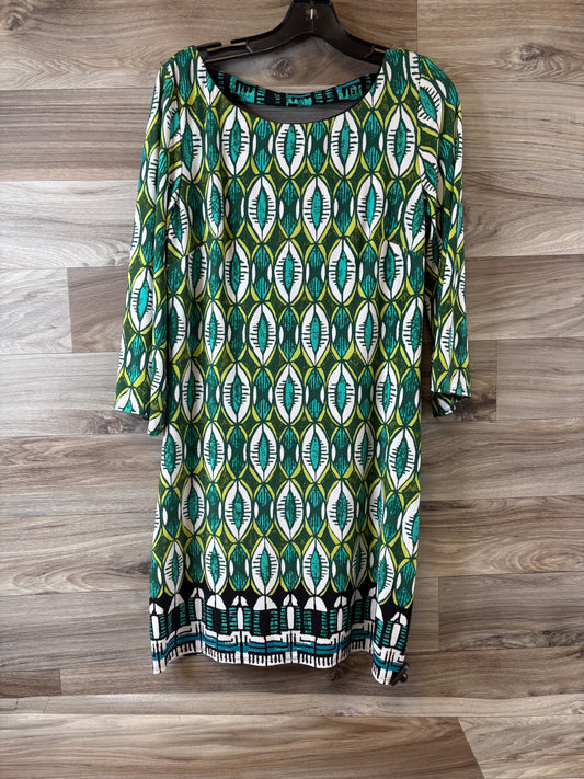 Dress Casual Midi By Laundry In Blue & Green, Size: S