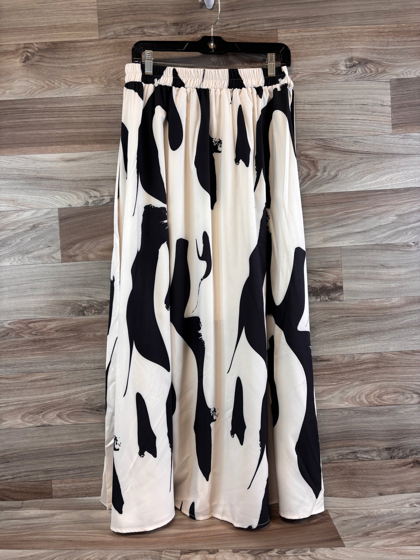 Skirt Maxi By Cme In Black & Cream, Size: 12