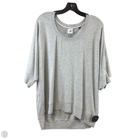 Top Short Sleeve Basic By Cabi In Grey, Size: M