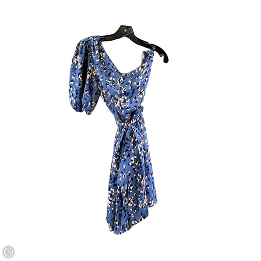 Dress Casual Midi By Nine West Apparel In Blue & Orange, Size: L