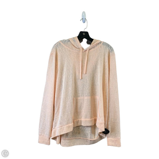 Top Long Sleeve By Weatherproof In Peach, Size: L