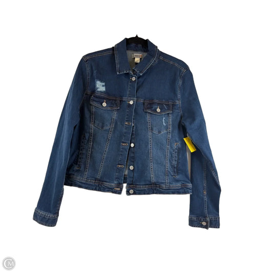 Jacket Denim By Route 66 In Blue Denim, Size: L