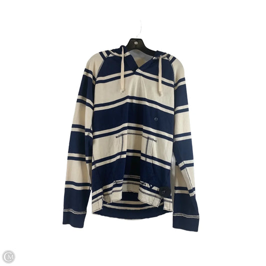 Top Long Sleeve By American Eagle In Blue & Cream, Size: Xs