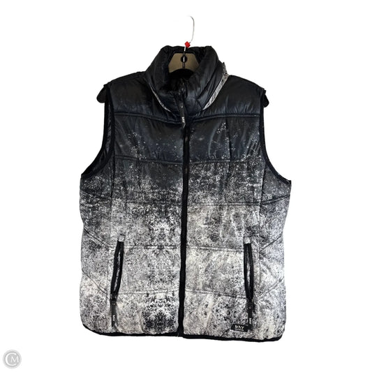 Vest Puffer & Quilted By Marc New York In Black & White, Size: Xl