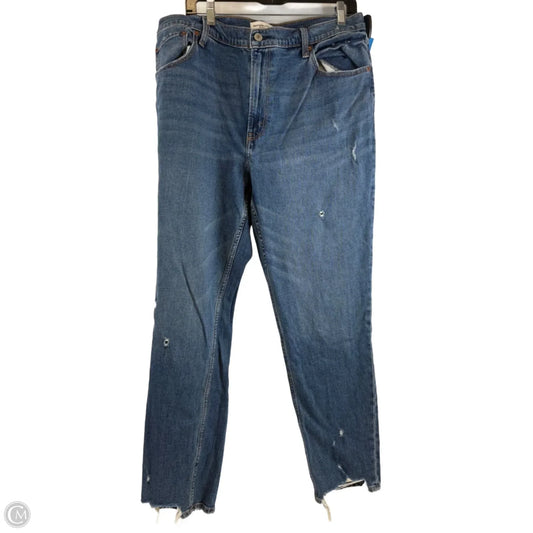 Jeans Skinny By Abercrombie And Fitch In Blue Denim, Size: 16l