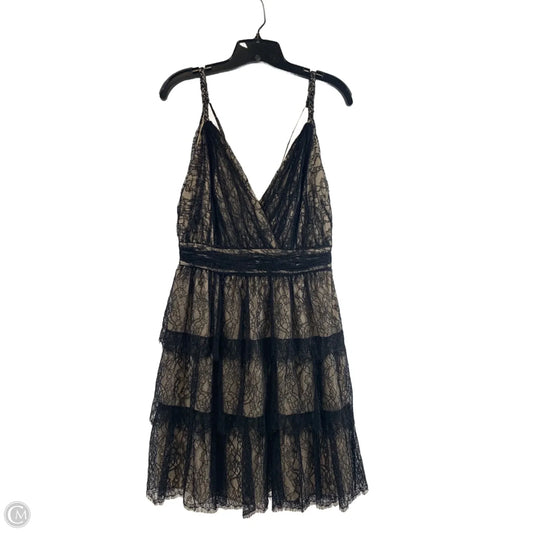 Dress Designer By Alice + Olivia In Black & Tan, Size: S