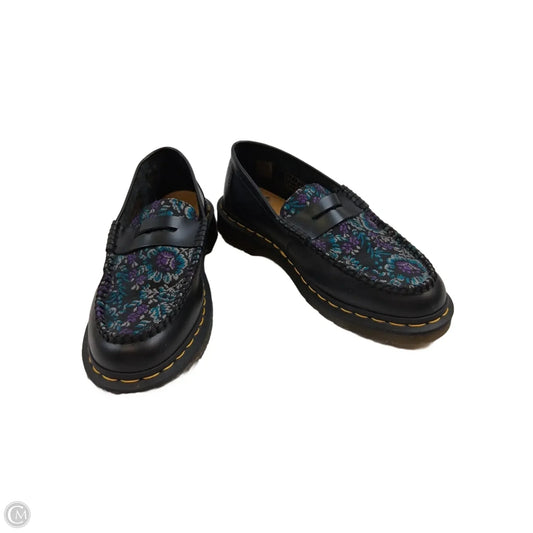Shoes Heels Block By Dr Martens In Black & Purple, Size: 9