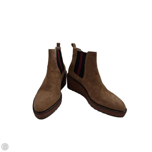 Boots Ankle Heels By Clothes Mentor In Tan, Size: 10