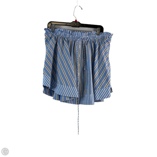 Skort By Anthropologie In Blue & White, Size: 12