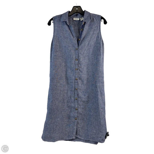 Dress Casual Midi By Adrienne Vittadini In Blue, Size: Xs