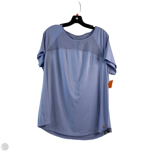 Athletic Top Short Sleeve By Livi Active In Purple, Size: Xl