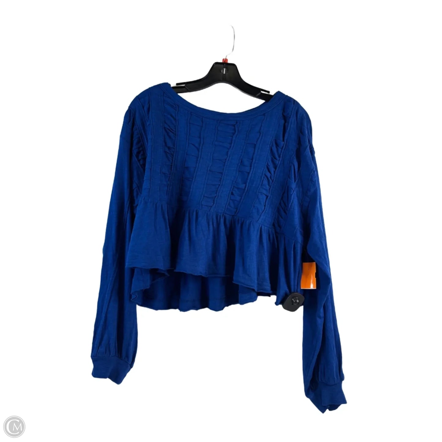 Top Long Sleeve Basic By Pilcro In Blue, Size: M