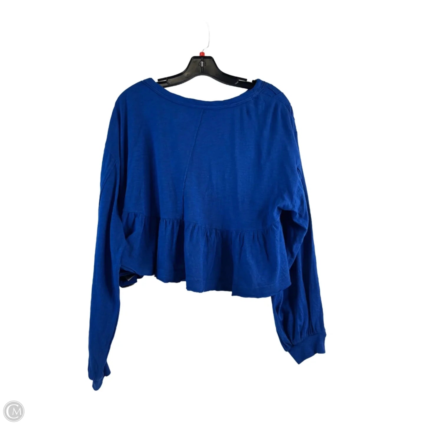 Top Long Sleeve Basic By Pilcro In Blue, Size: M