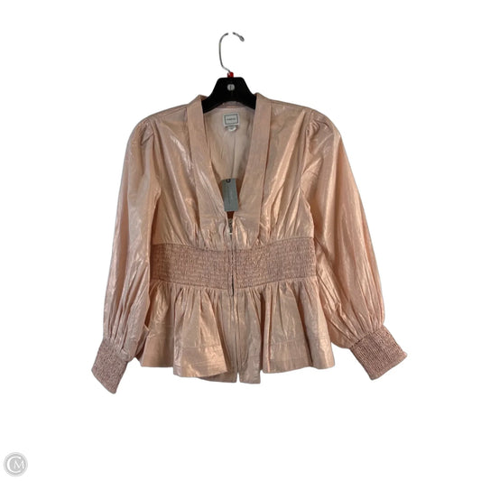 Top Long Sleeve By Maeve In Pink, Size: Xsp