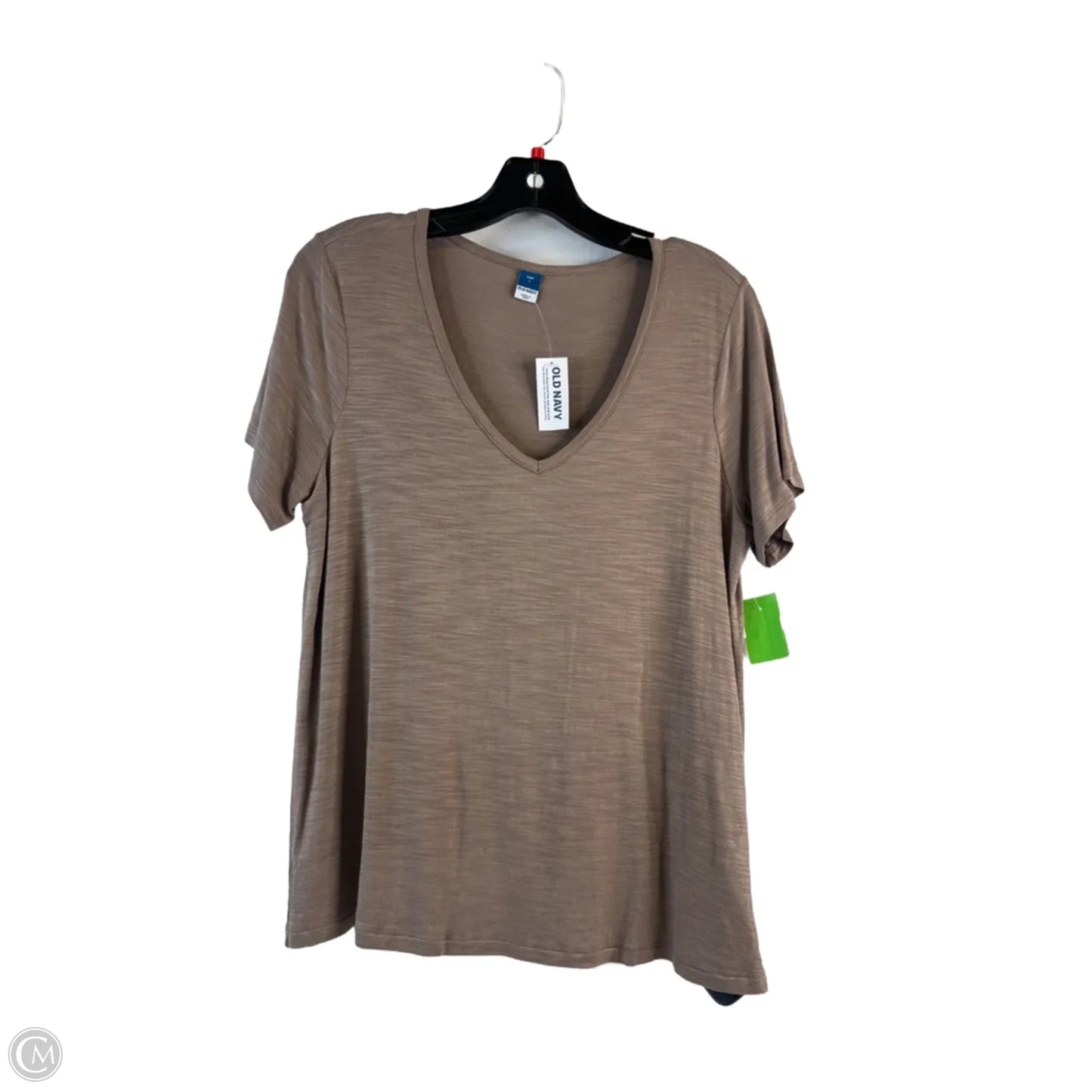 Top Short Sleeve Basic By Old Navy In Brown, Size: S