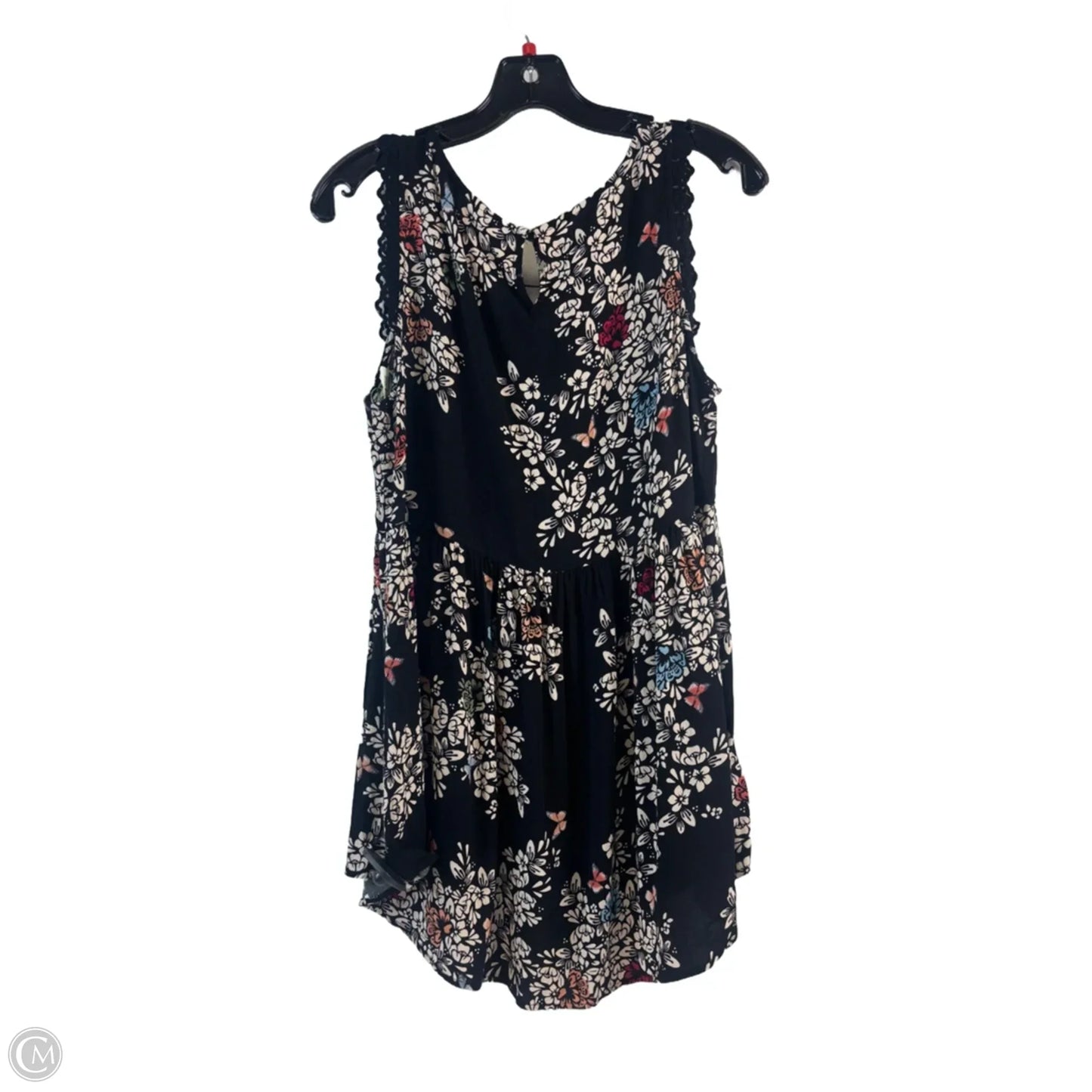 Top Sleeveless By Lc Lauren Conrad In Black & Cream, Size: M