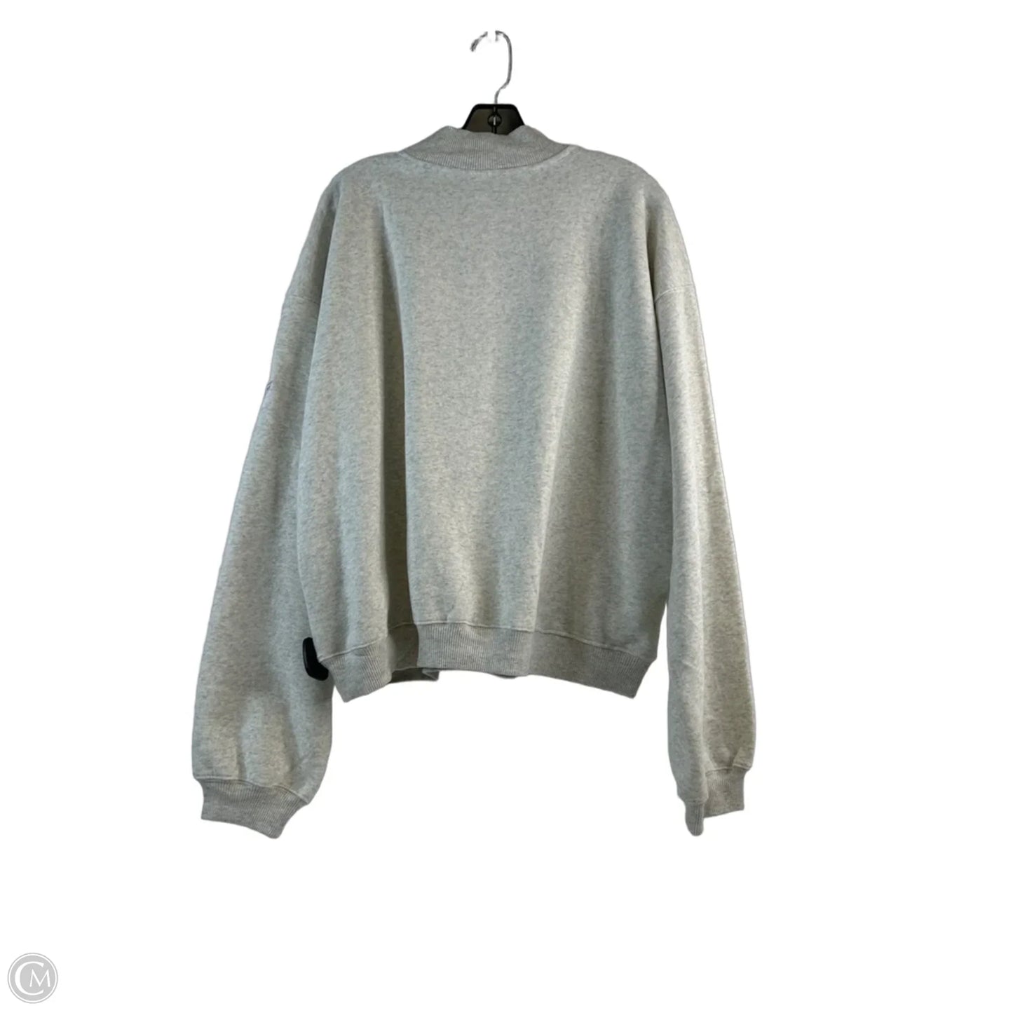 Athletic Sweatshirt Collar By Fabletics In Grey, Size: Xxl
