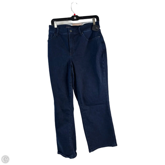 Jeans Straight By Not Your Daughters Jeans In Blue Denim, Size: 18