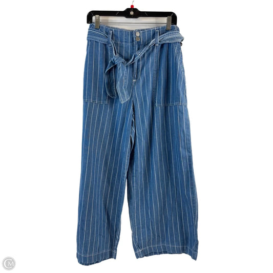 Pants Wide Leg By Seven 7 In Blue & White, Size: 12