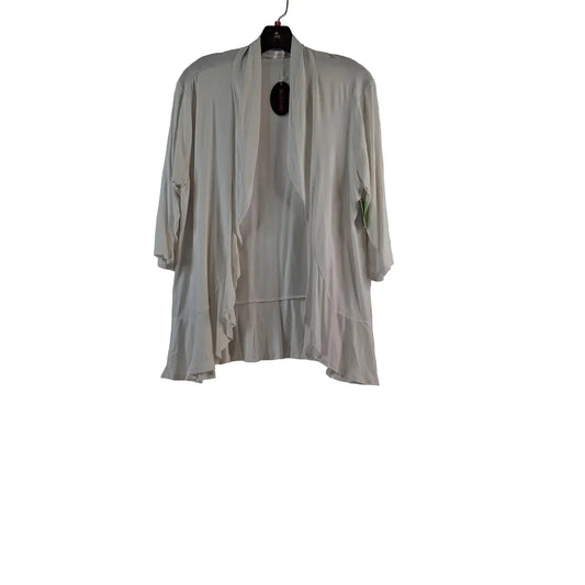 Cardigan By Clothes Mentor In White, Size: Xl