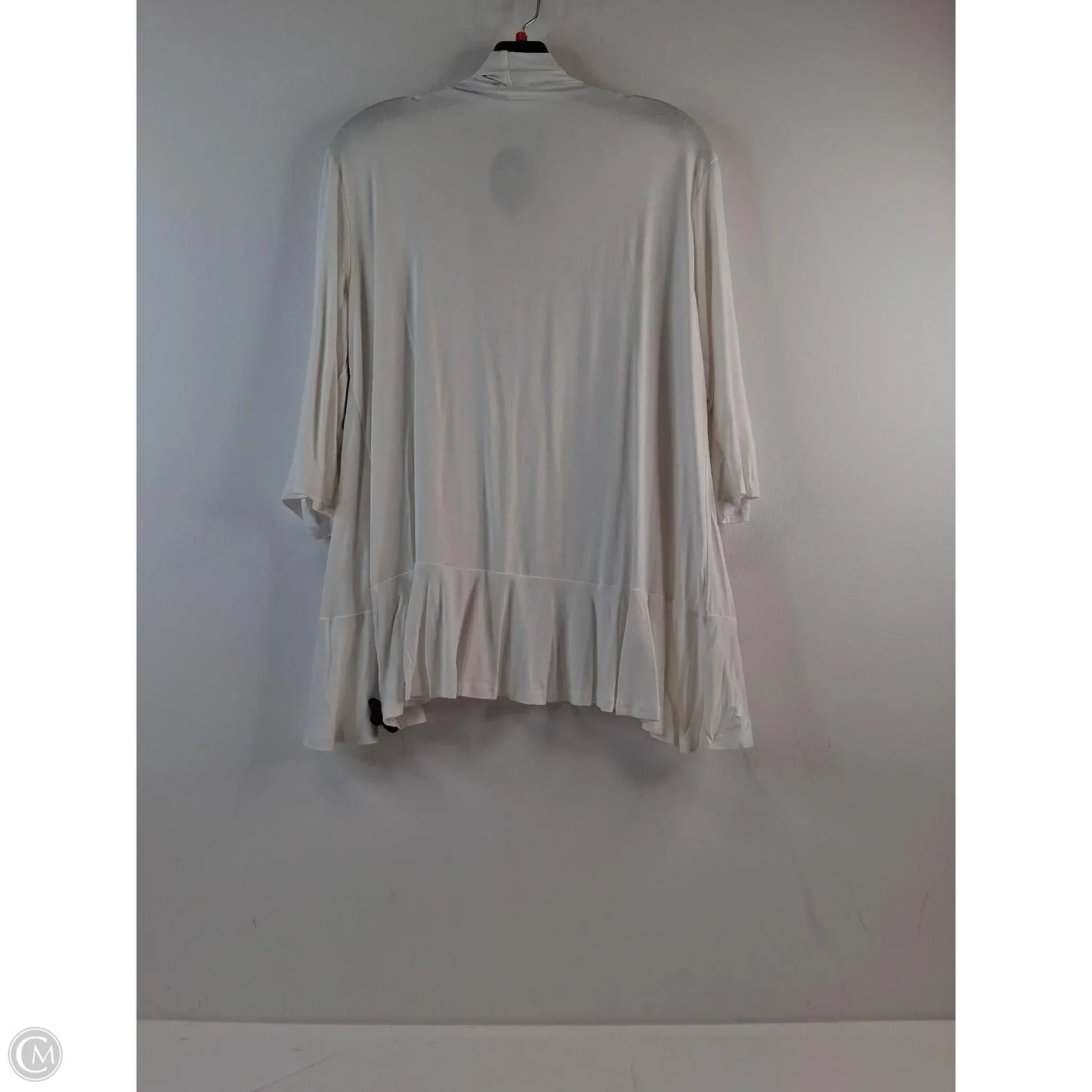 Cardigan By Clothes Mentor In White, Size: Xl