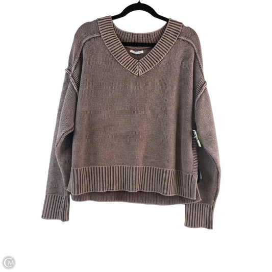 Sweater By American Eagle In Brown, Size: Sp