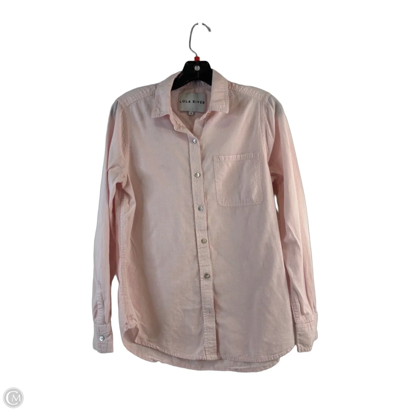 Top Long Sleeve By Lola River In Pink, Size: S