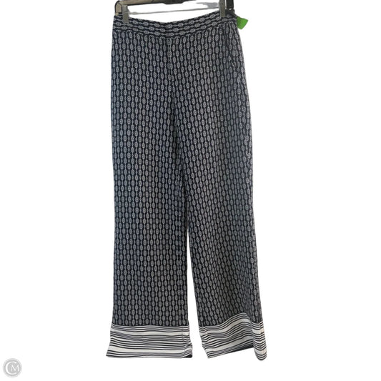 Pants Wide Leg By Ann Taylor In Blue & White, Size: 0