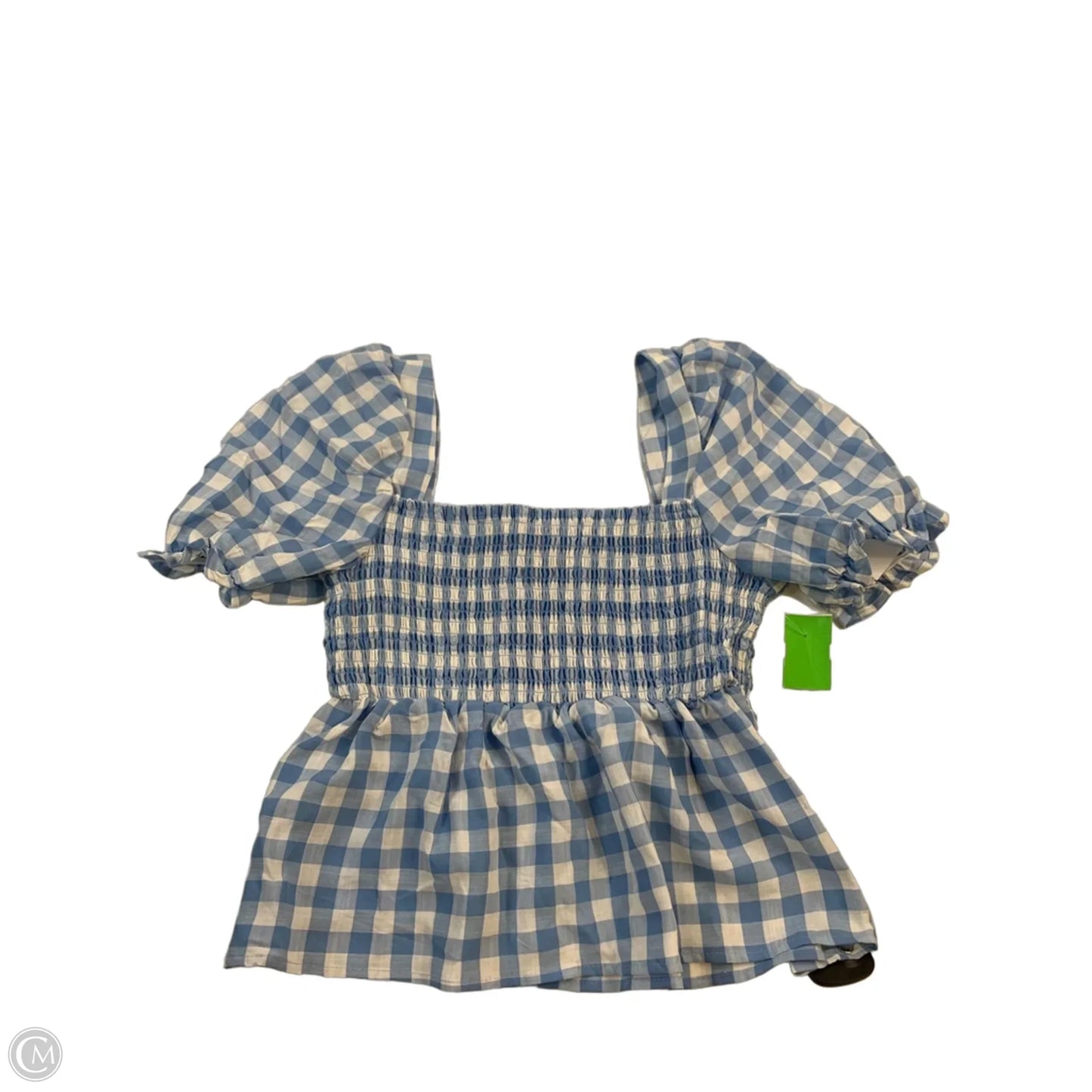 Top Short Sleeve Basic By Cme In Blue & White, Size: S