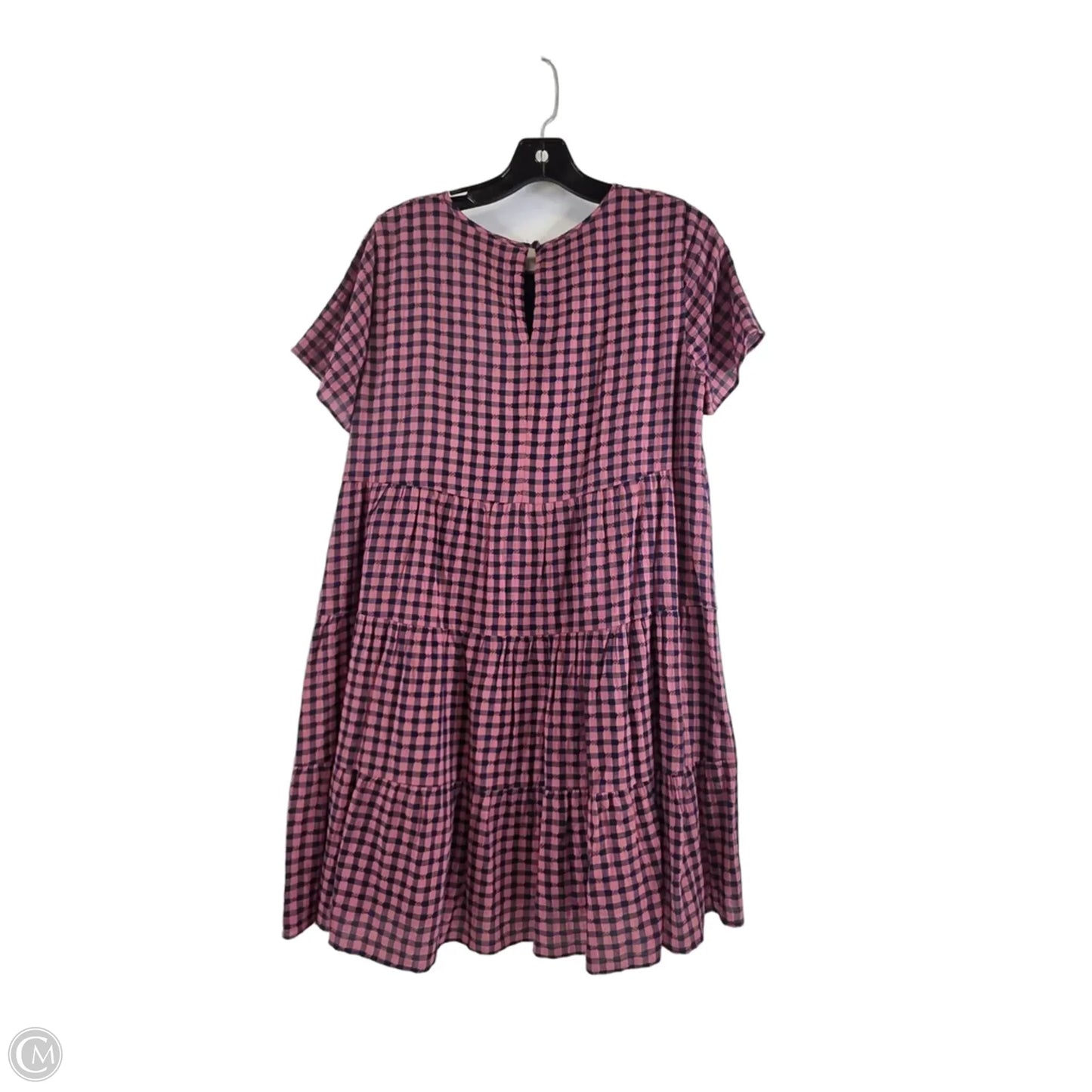 Dress Casual Midi By Madewell In Blue & Pink, Size: M