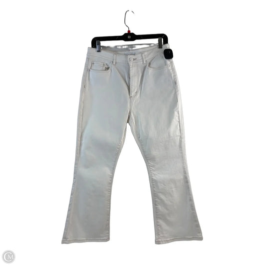 Jeans Cropped By Loft In White, Size: 8