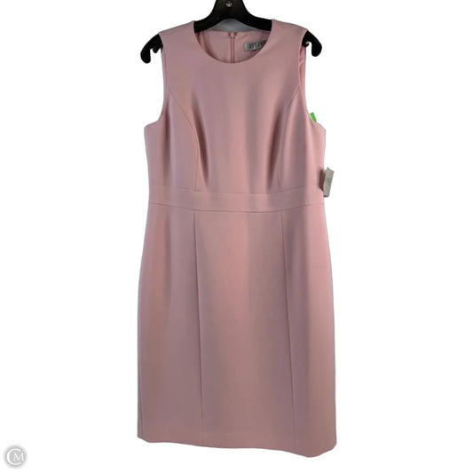 Dress Casual Midi By Kasper In Pink, Size: M