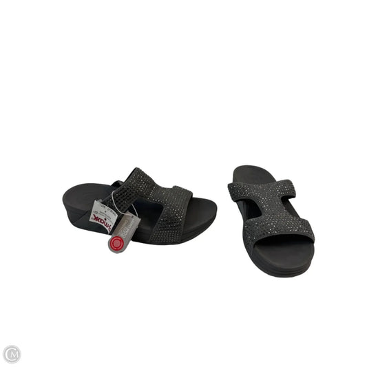 Sandals Heels Platform By Fitflop In Grey, Size: 7