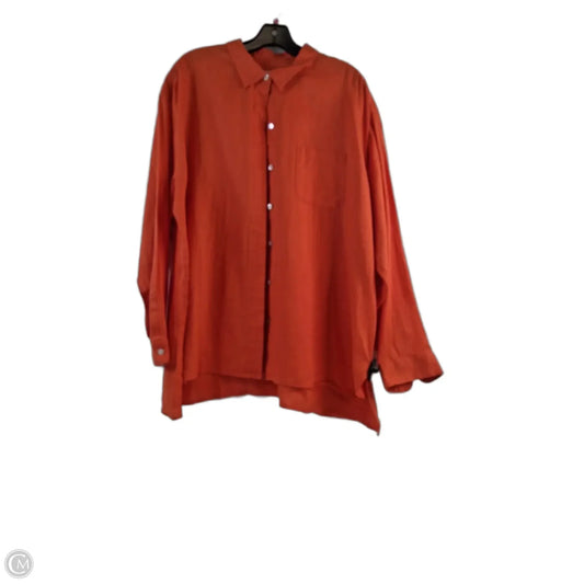 Top Long Sleeve By J. Jill In Orange, Size: Xl
