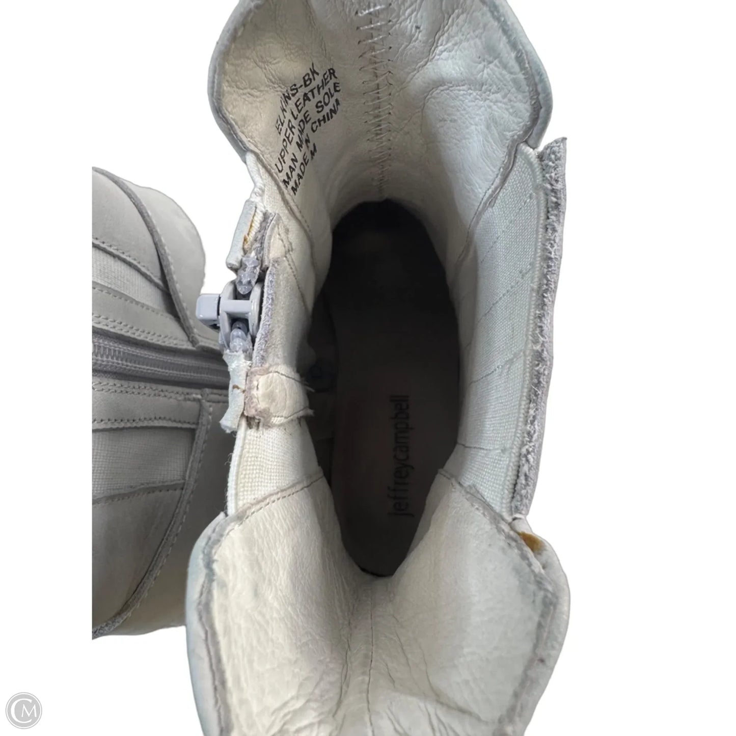 Boots Mid-calf Heels By Jeffrey Campbell In White, Size: 8