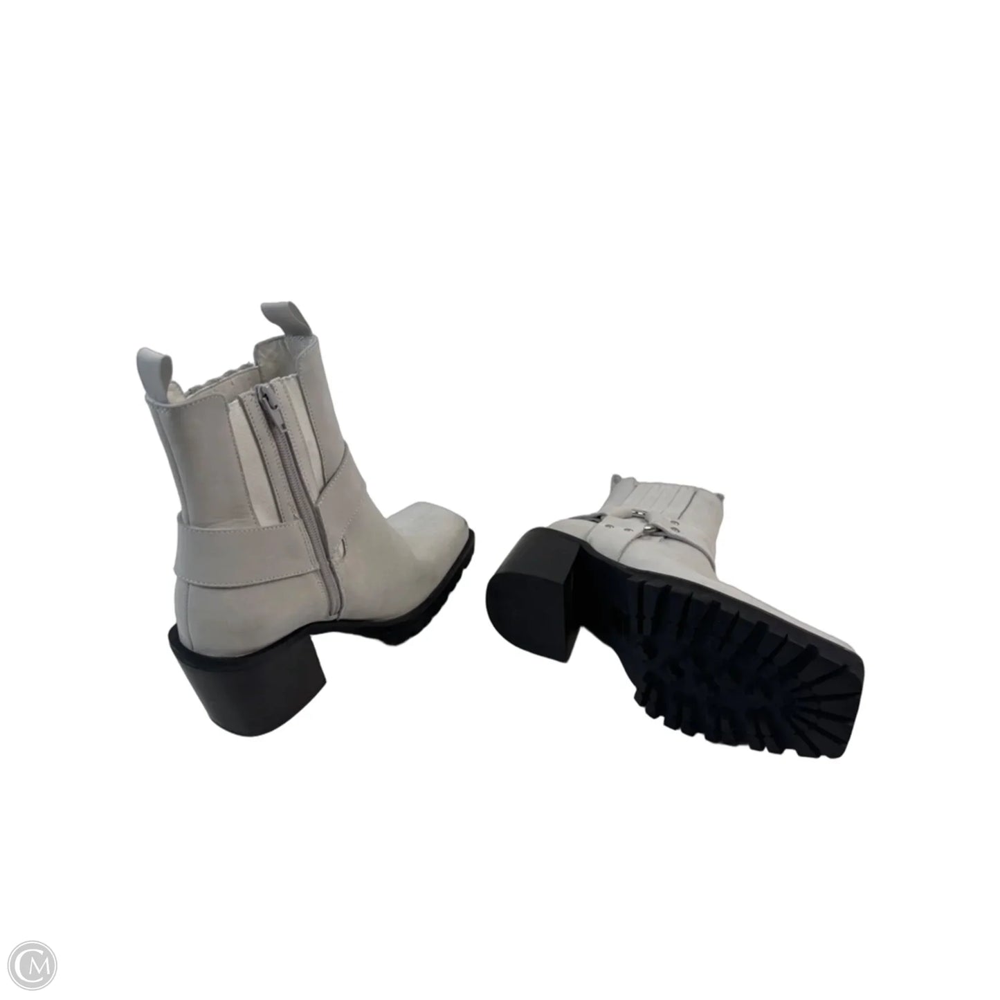 Boots Mid-calf Heels By Jeffrey Campbell In White, Size: 8