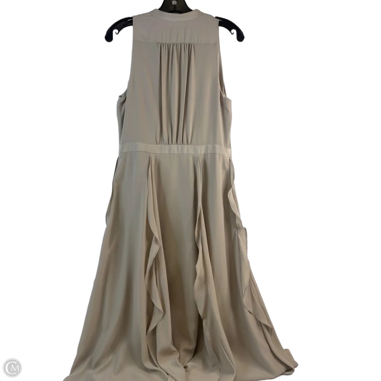 Dress Casual Midi By Banana Republic In Taupe, Size: S