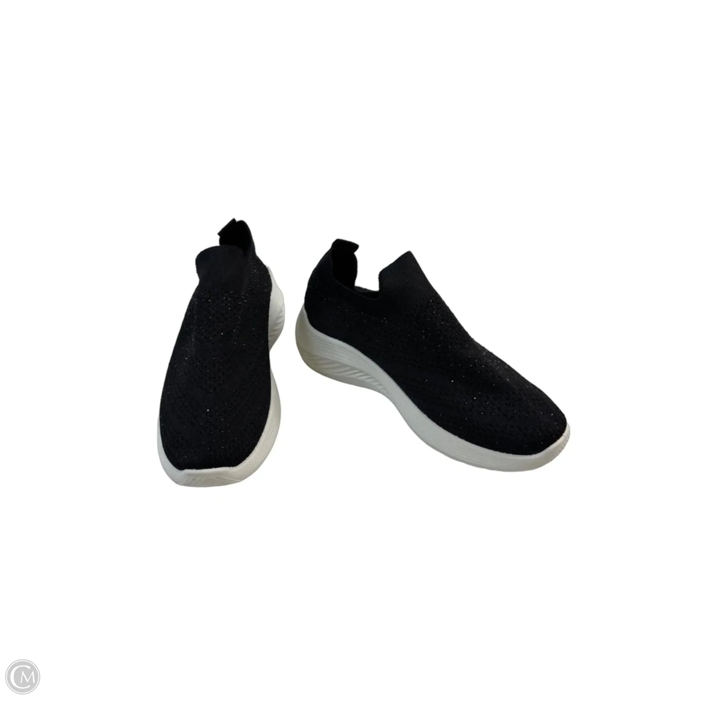 Shoes Sneakers By Clothes Mentor In Black & White, Size: 7.5