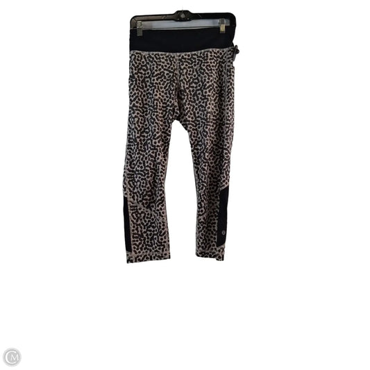 Athletic Capris By Lululemon In Leopard Print, Size: 10