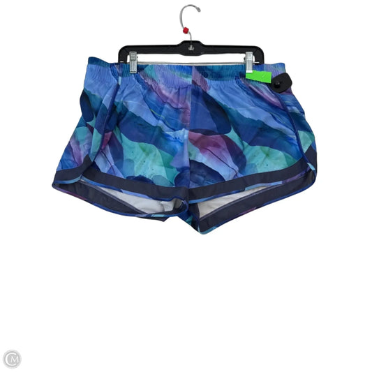 Athletic Shorts By Athleta In Blue & Purple, Size: Xl