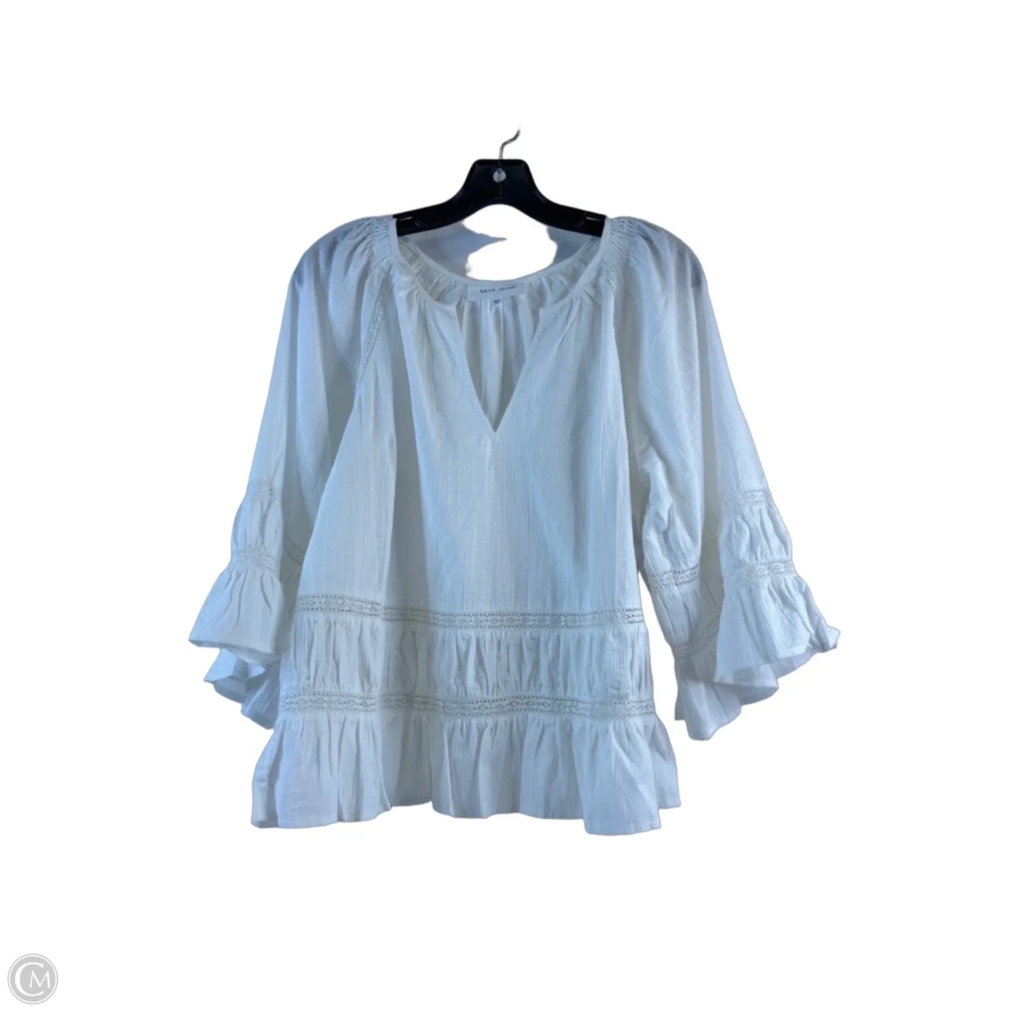 Top Short Sleeve By Dear John In White, Size: M