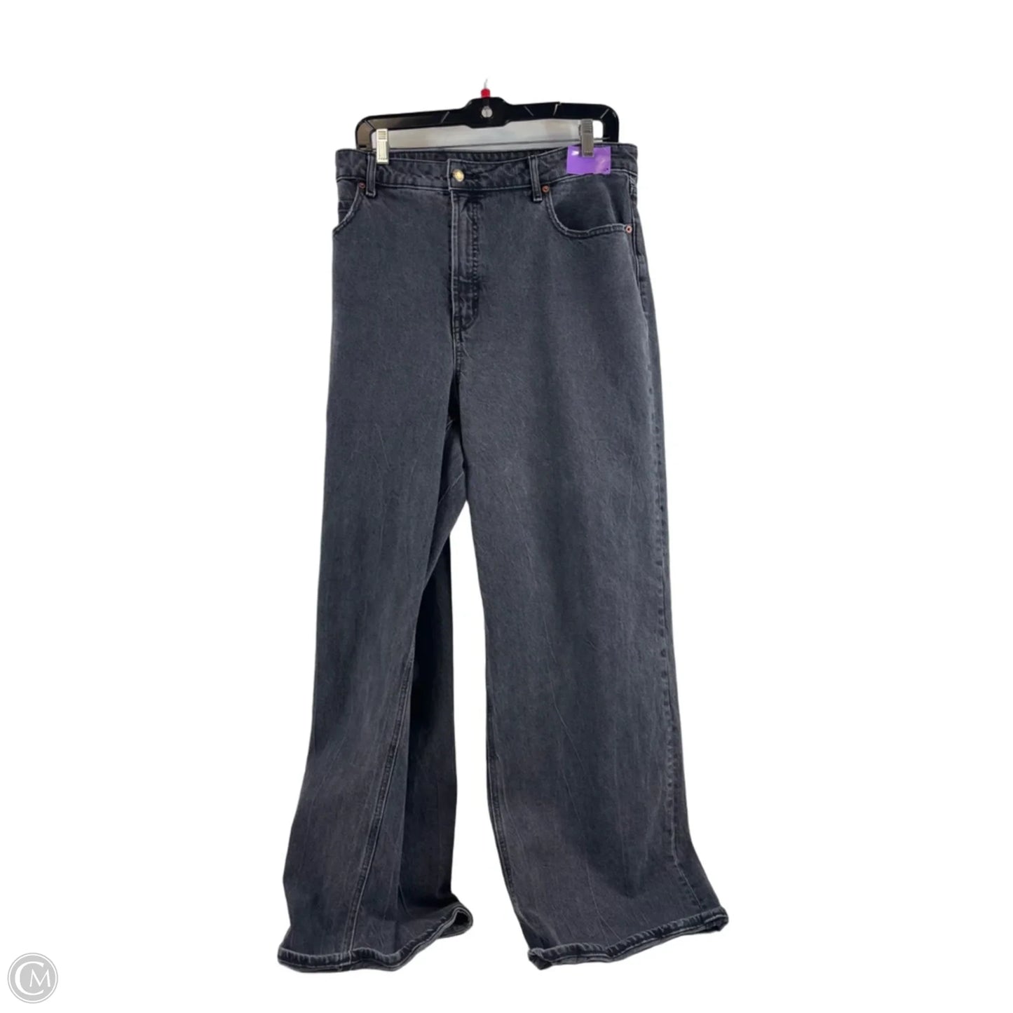 Jeans Wide Leg By Old Navy In Black Denim, Size: 20