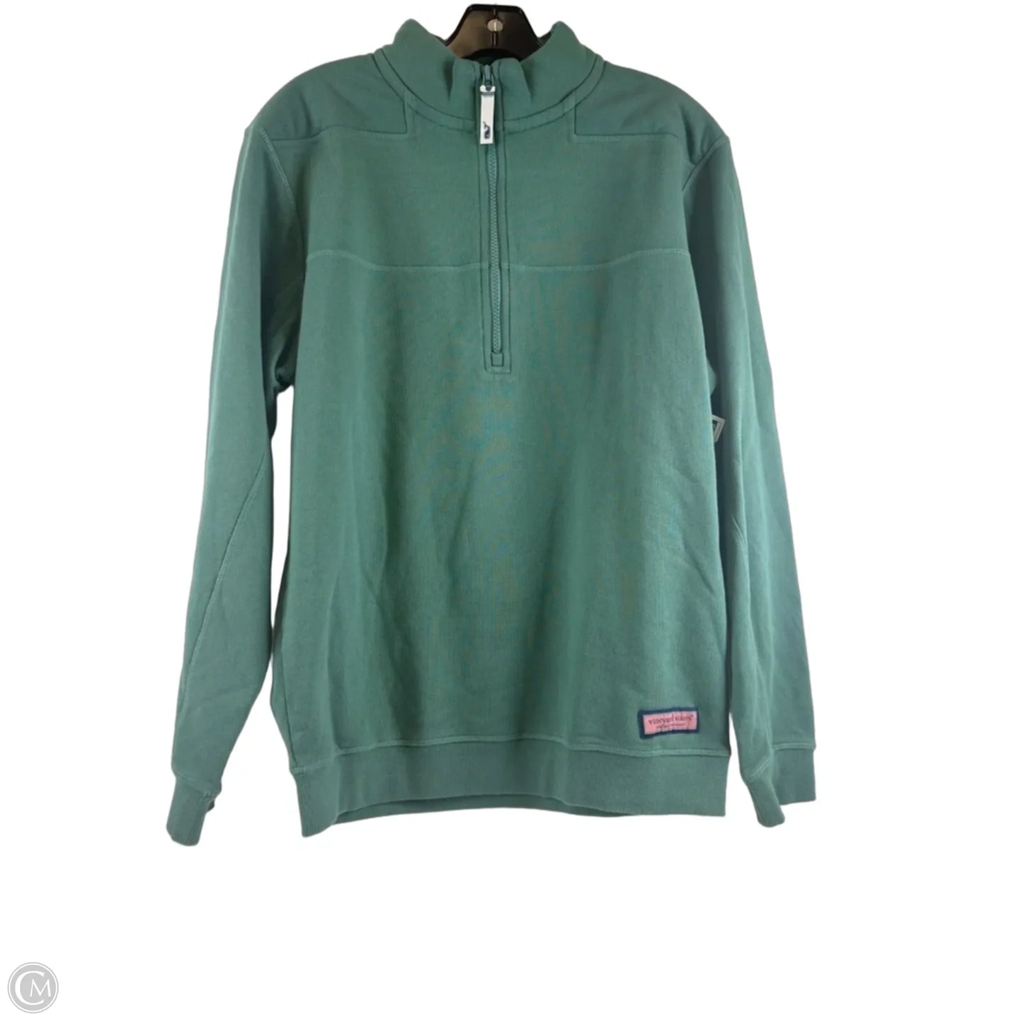 Sweatshirt Collar By Vineyard Vines In Green, Size: S