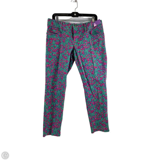 Jeans Designer By Lilly Pulitzer In Green & Pink, Size: 10