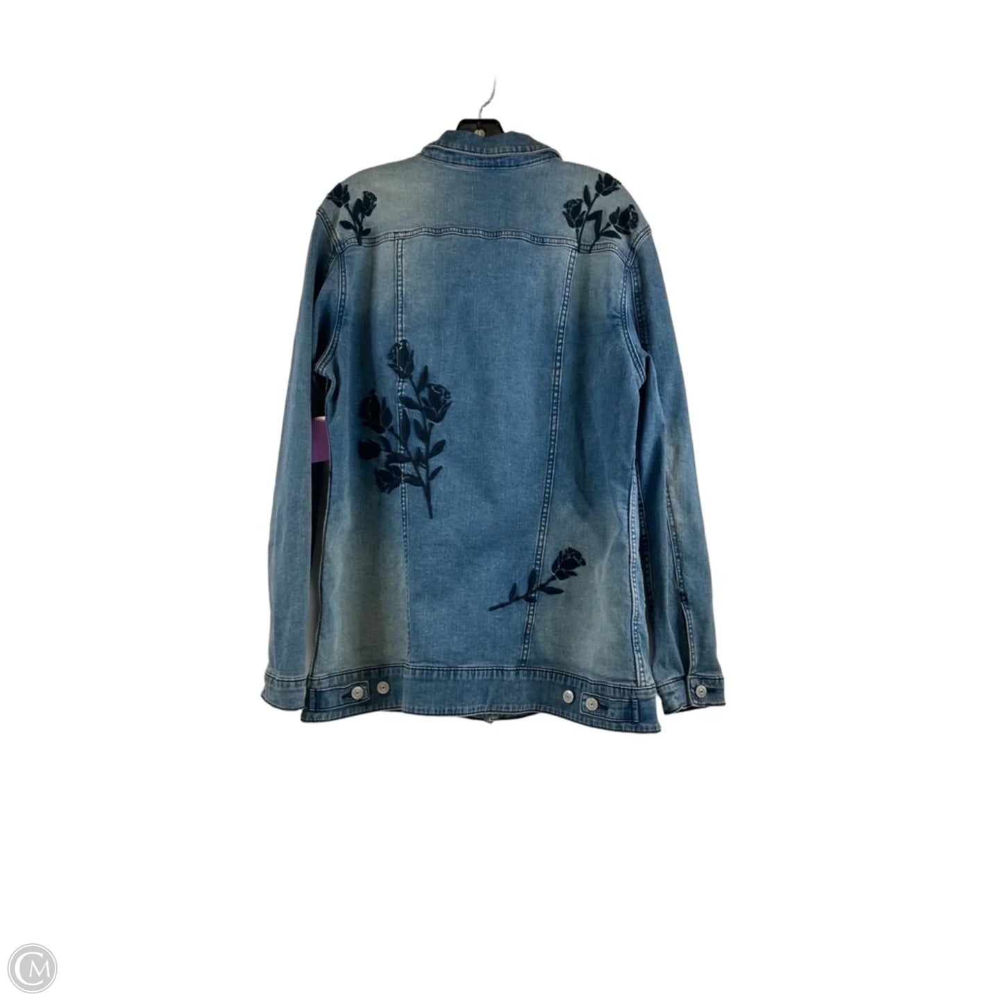 Jacket Denim By Lularoe In Blue Denim, Size: Xl