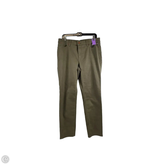 Jeans Skinny By Talbots In Green Denim, Size: 10