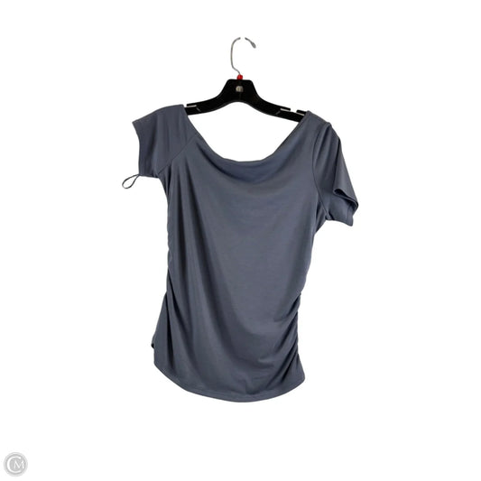 Athletic Top Short Sleeve By Athleta In Grey, Size: Sp