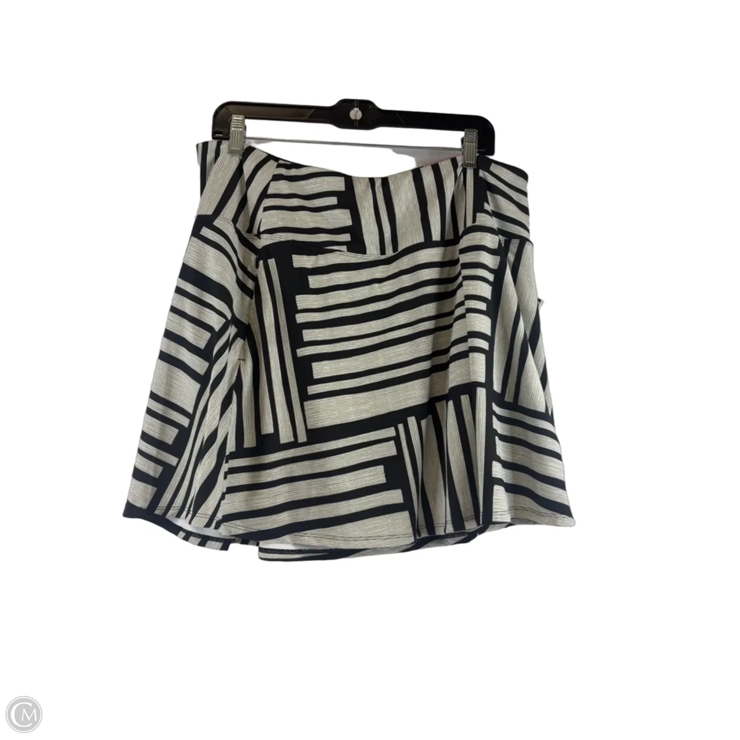 Athletic Skort By Calia In Black & White, Size: Xxl