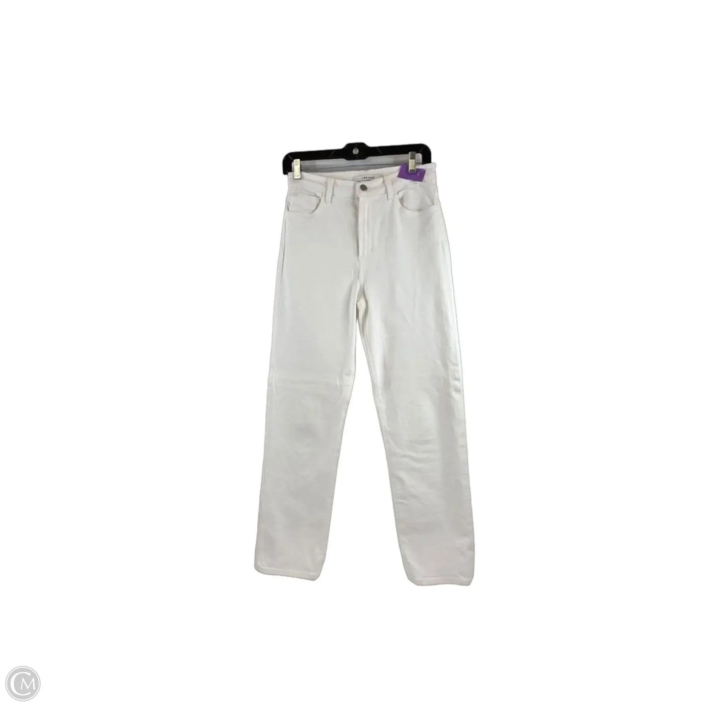 Jeans Straight By J Brand In White Denim, Size: 4