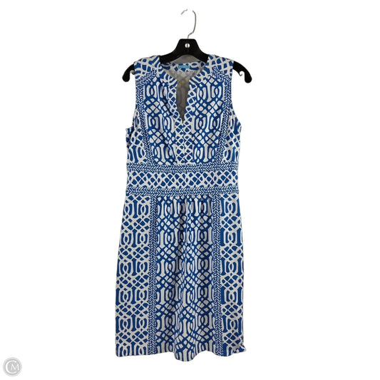 Dress Casual Midi By J Mclaughlin In Blue & White, Size: M